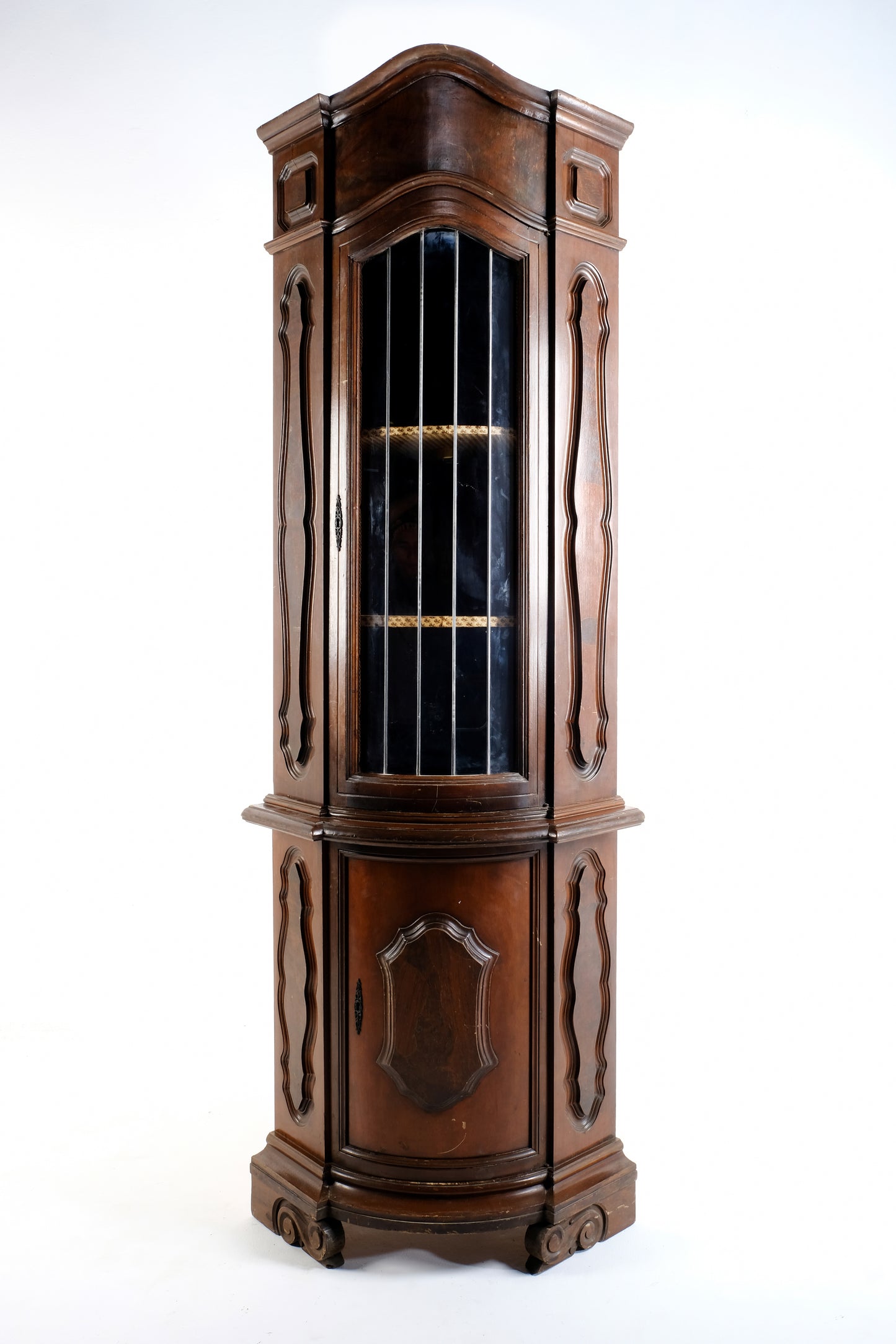 ANTIQUE CORNER FRENCH CABINET