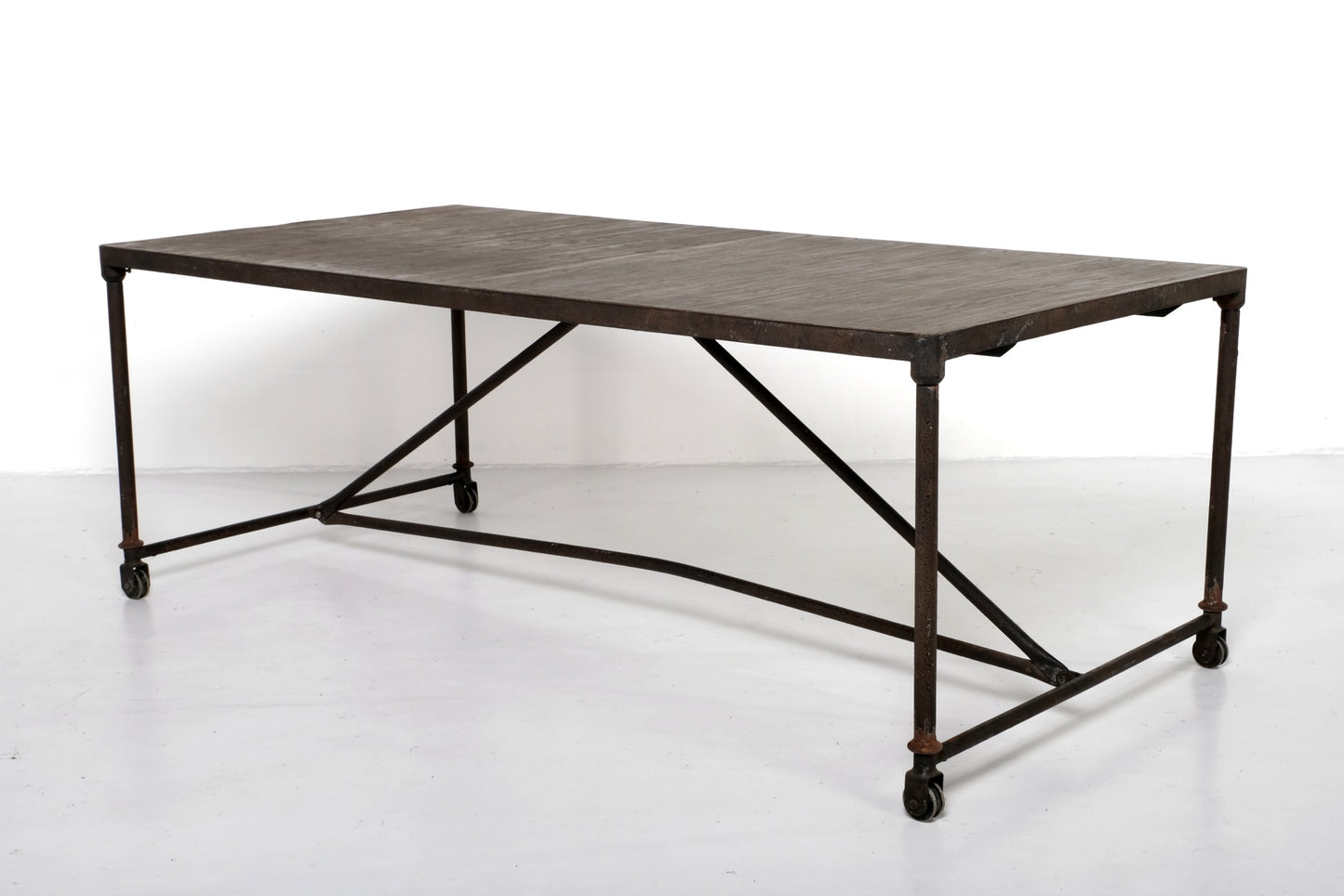 INDUSTRIAL PIPE WOODEN DINING TABLE #2