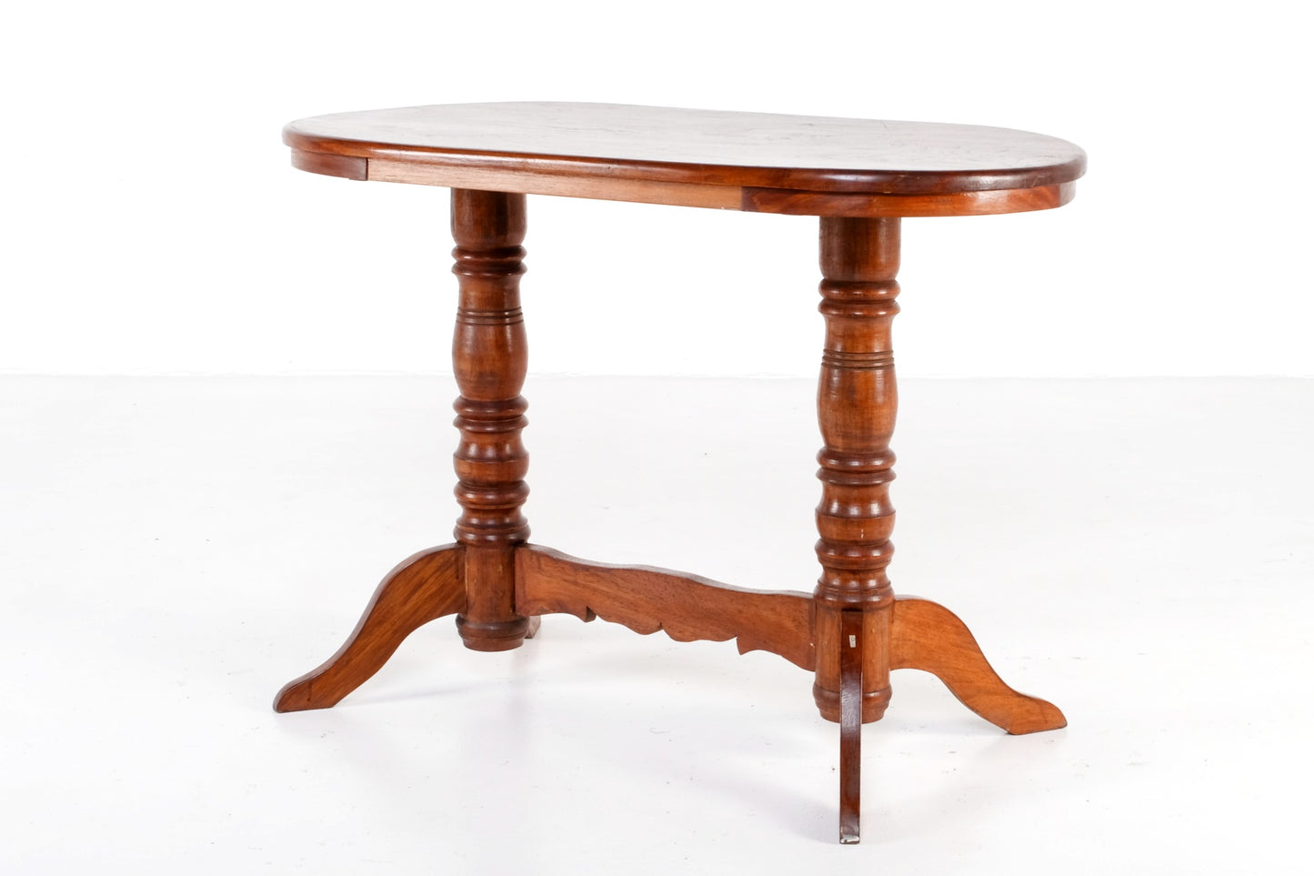 ANTIQUE OVAL LOW CONSOLE TABLE