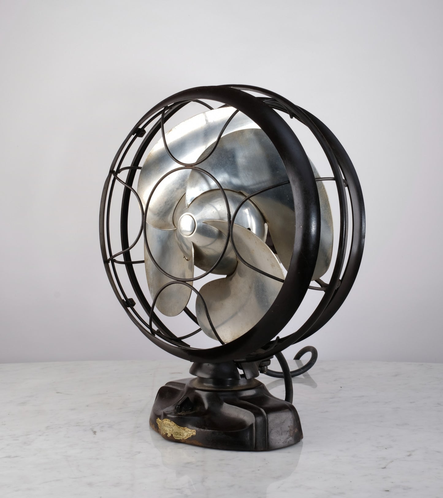 EMERSON SILVER SWAN ELECTRIC DESK FAN