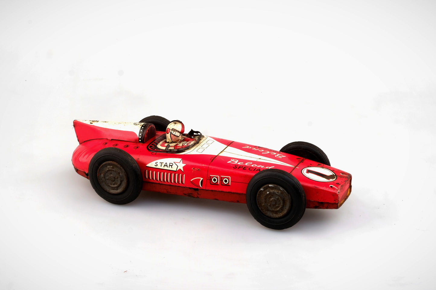 INDY 500 BELOND SPECIAL TIN FRICTION RACE CAR #1