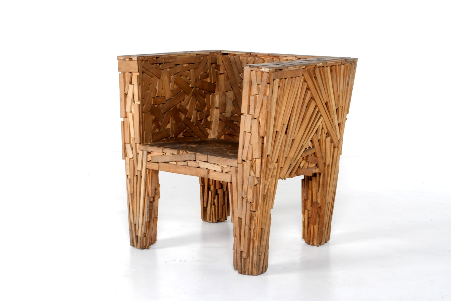 WOODENTEAK POPSICLE PUZZLE OUTDOOR BENCH