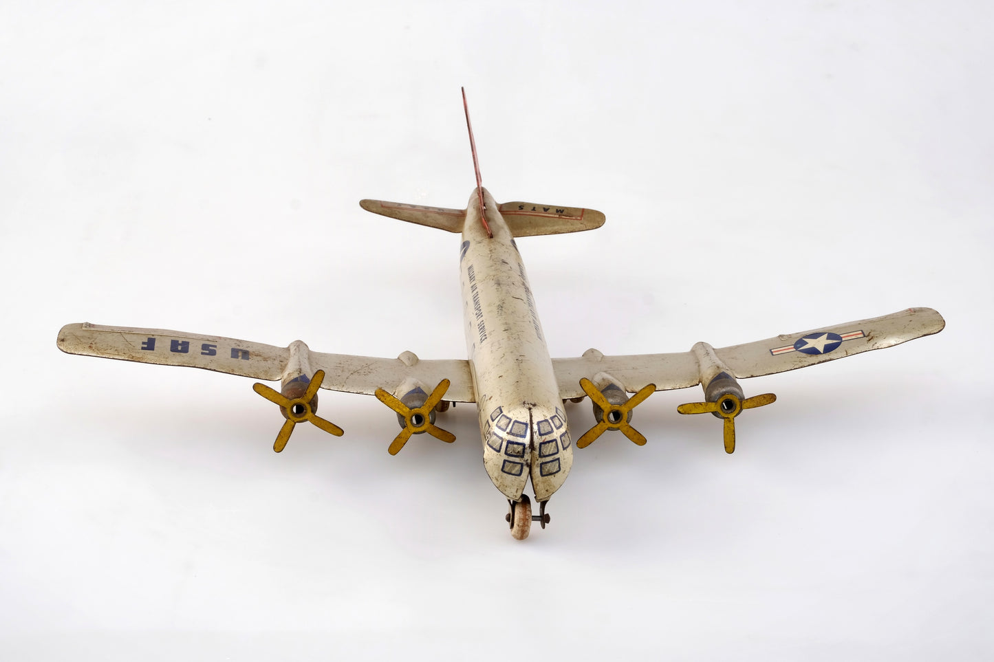 92514 USAF MATS MILITARY AIR TRANSPORT SERVICE TIN TOY PLANE