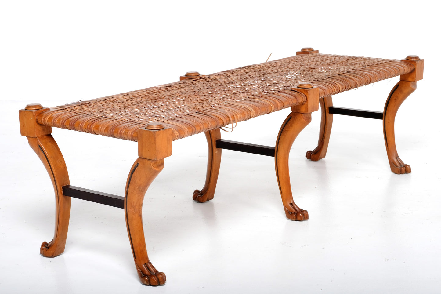ANTIQUE WOODEN OUTDOOR BENCH