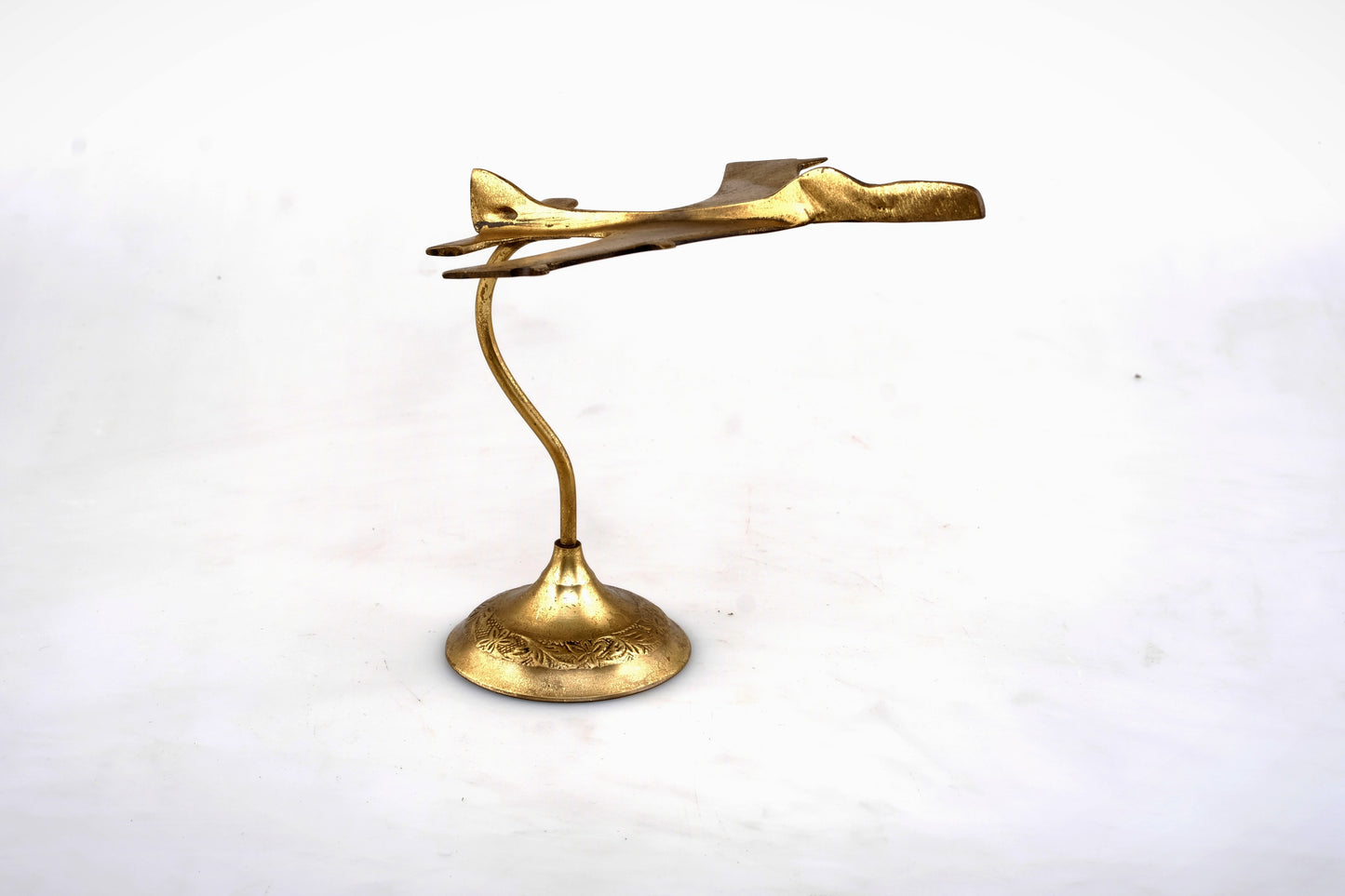 SUPERSONIC MILITARY BRASS MODEL PLANE DECORATIVE