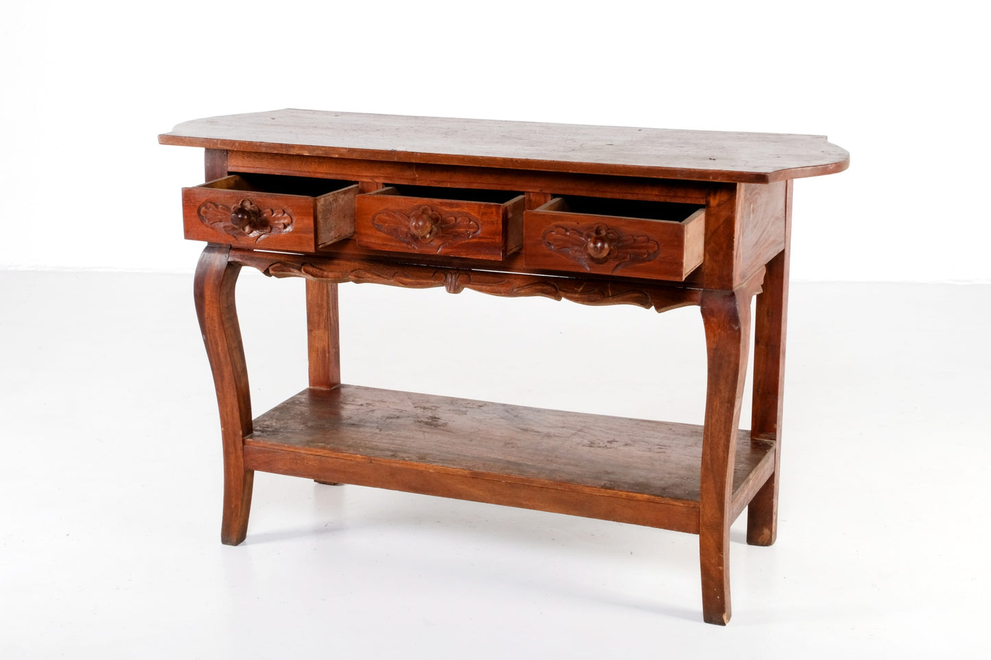 ANTIQUE FILIPINO WOODEN CONSOLE TABLE