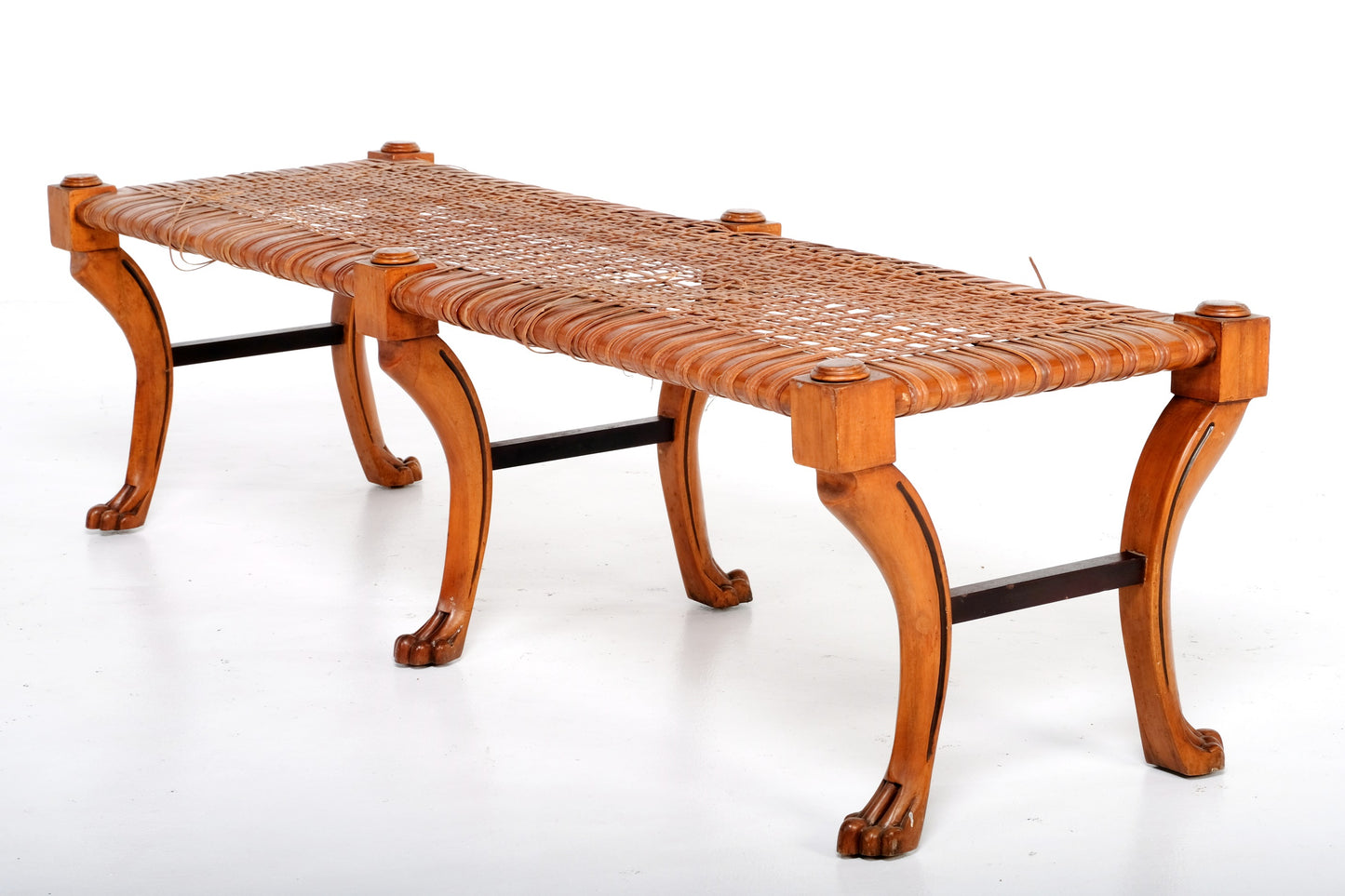 ANTIQUE WOODEN OUTDOOR BENCH