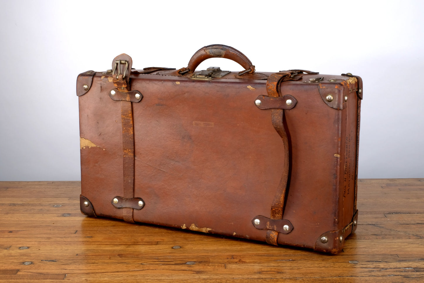 CORBIN BELTED LEATHER LUGGAGE