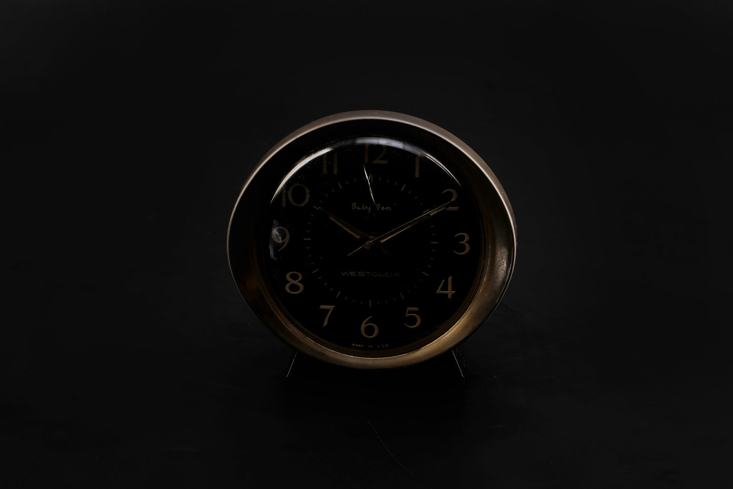 Westclox Baby Ben Black Luminous Oval Style 8 M:11038