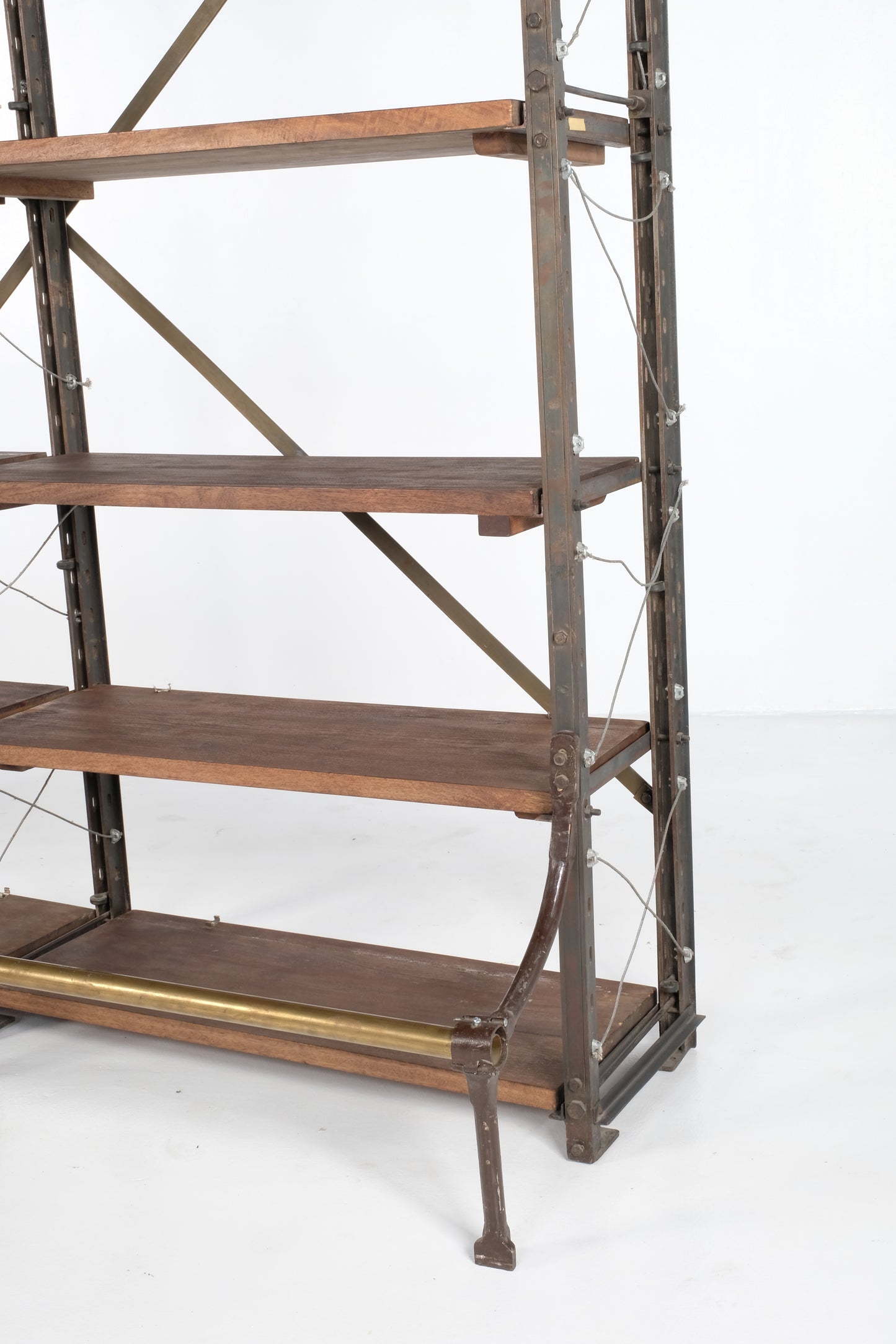 DOUBLE SIZE VINTAGE SHELVING UNIT