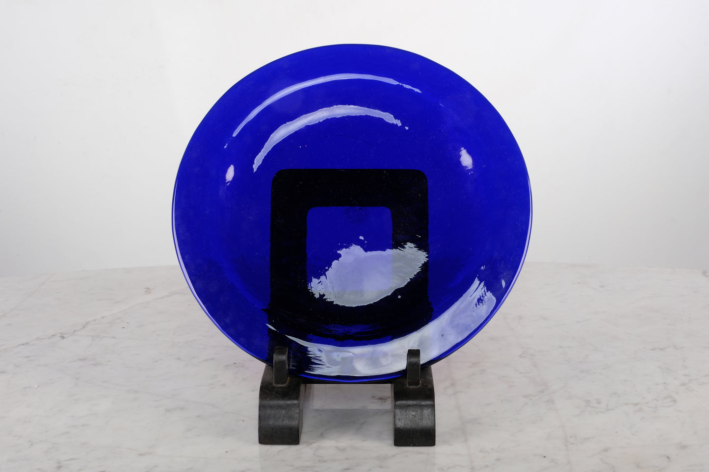 RARE AZURE ITALIAN SALAD PORCELAIN PLATE