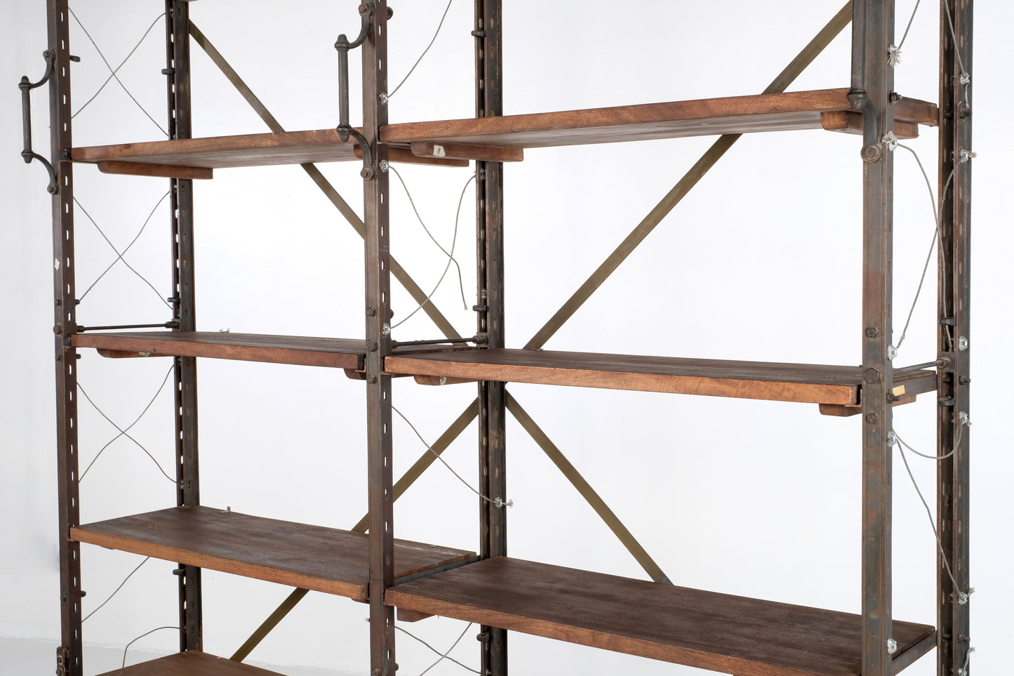 DOUBLE SIZE VINTAGE SHELVING UNIT