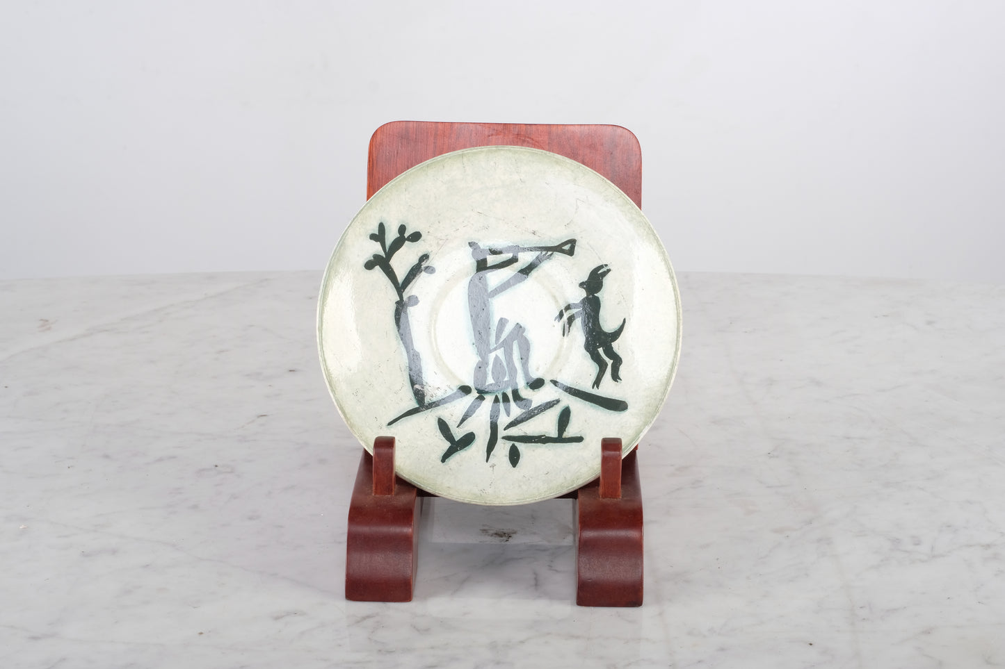CLASSIC ART OF HAPPINES CERAMIC CLAY PLATE