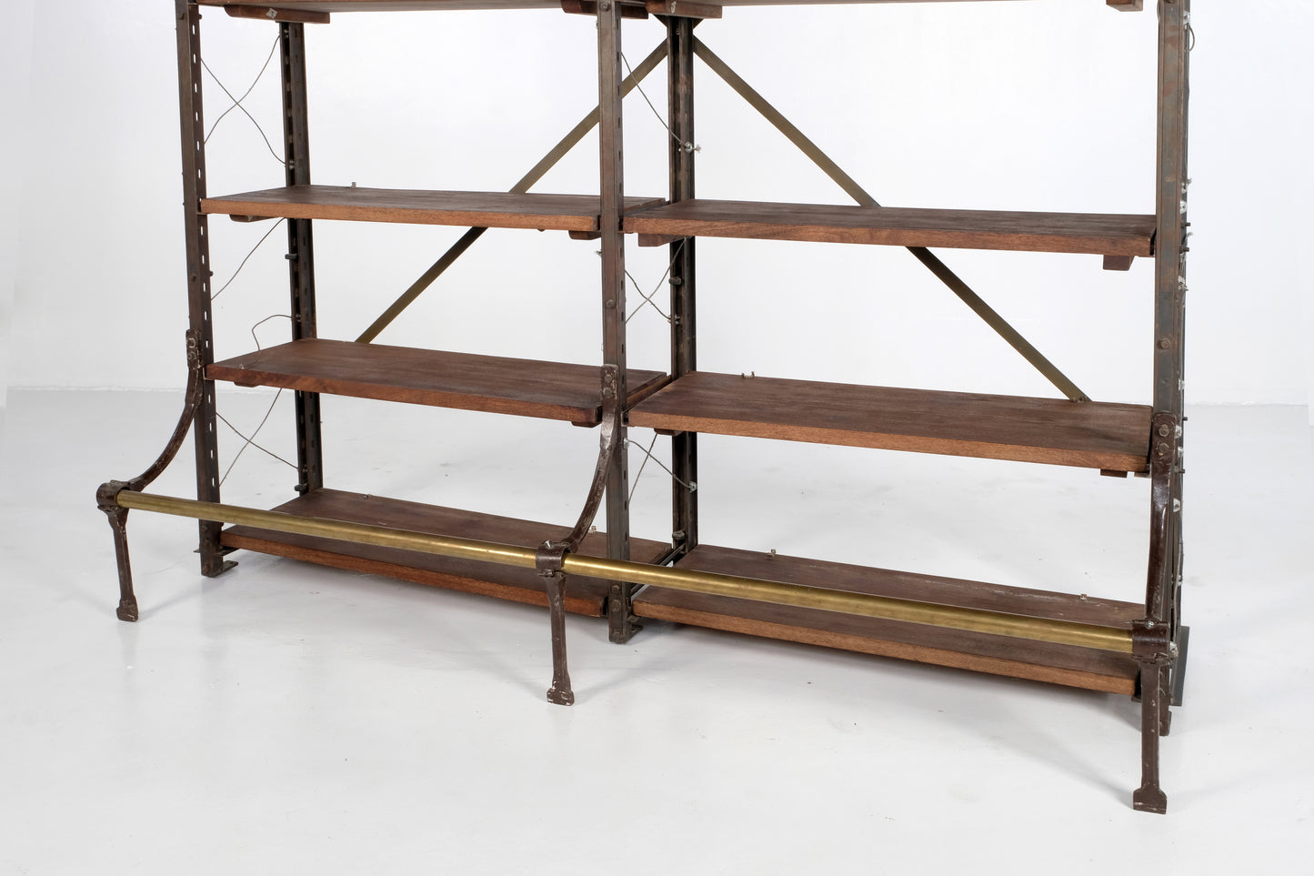 DOUBLE SIZE VINTAGE SHELVING UNIT