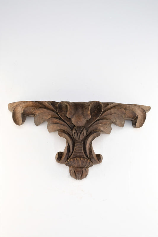 ANTIQUE LARGE CARVED PILASTER/CORBEL
