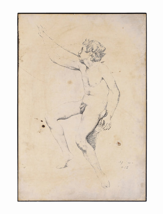 NAKED BOY WITH TRUMPET