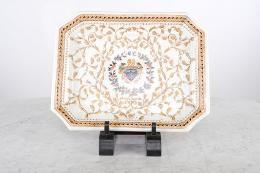 LONG HEXAGON 1895 WONG LEE PORCELAIN PLATE