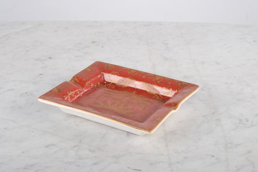 M.D RED VELVET FRENCH INSPIRED ASHTRAY