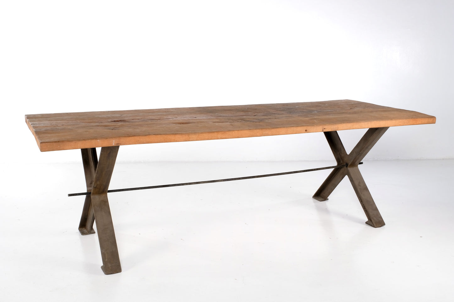 STEEL X BASE KITCHEN DINING TABLE