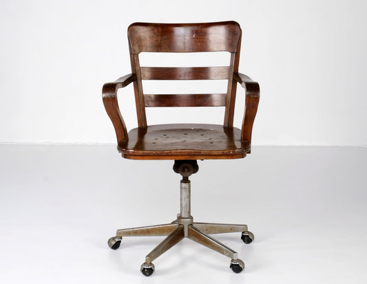 VINTAGE OFFICE SWIVEL ARMCHAIR #1