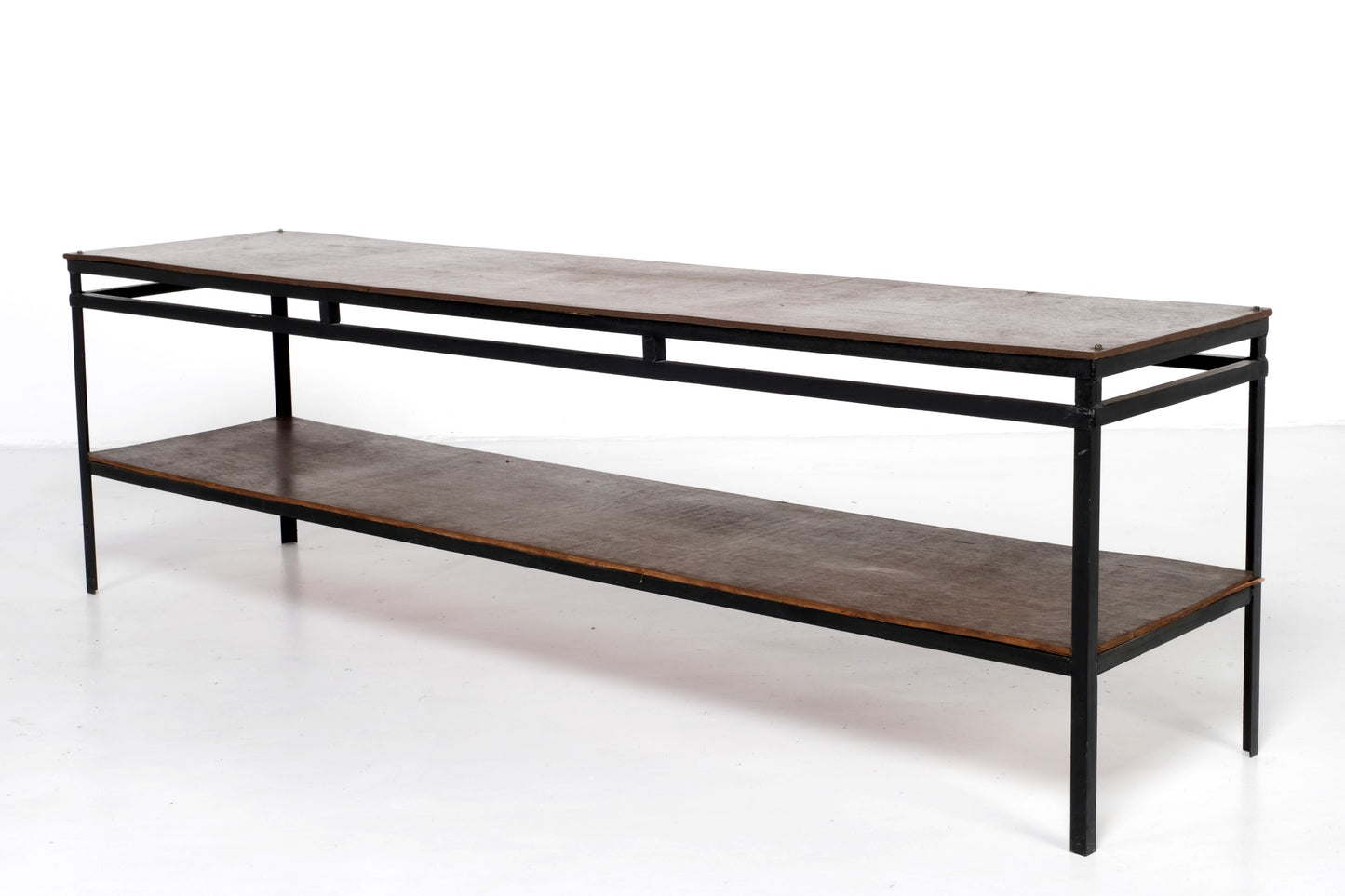 LONG LOW INDUSTRIAL CONSOLE TABLE