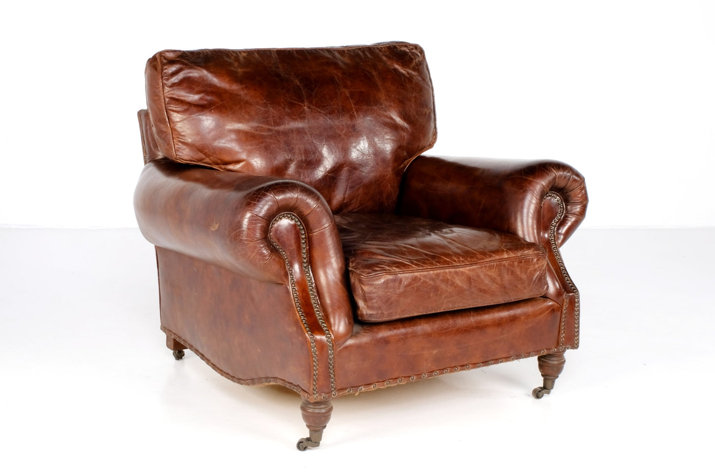 ARTDECO VINTAGE LEATHER CLUB CHAIR