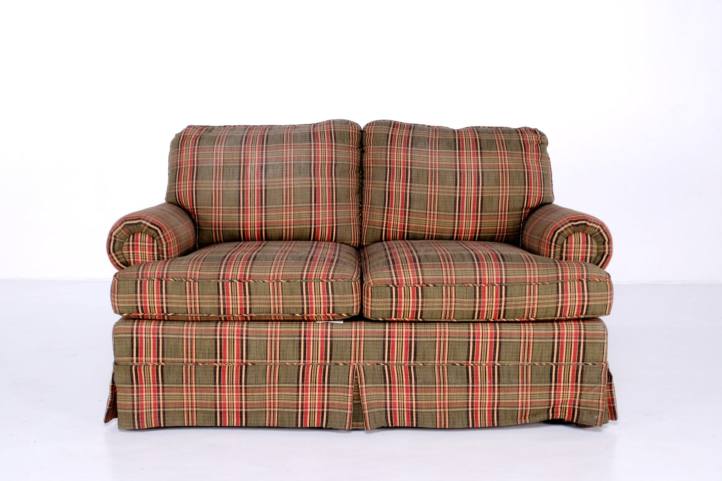 CHECKERED CENTER SOFA BY: CLAYTON MARCUS
