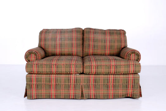 CHECKERED CENTER SOFA BY: CLAYTON MARCUS