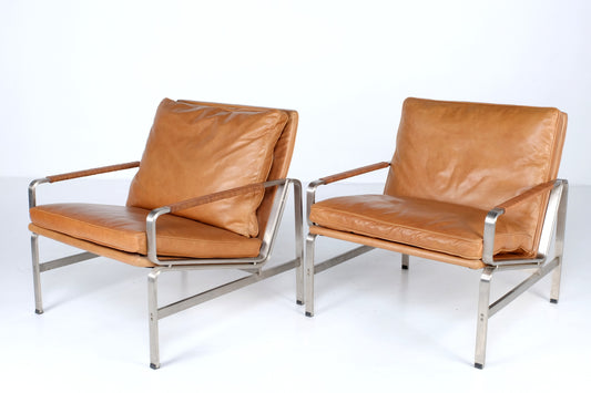 LEATHER/STEEL CHAIR BY: JMSTYLE