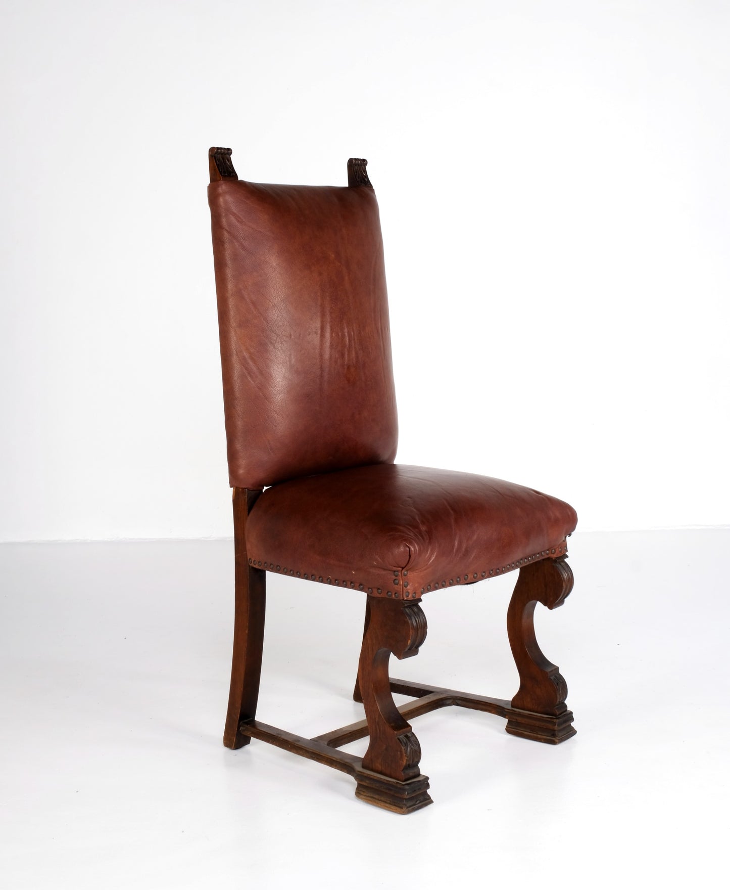 ART DECO ANTIQUE HIGH BACK REST THRONE DINING CHAIRS
