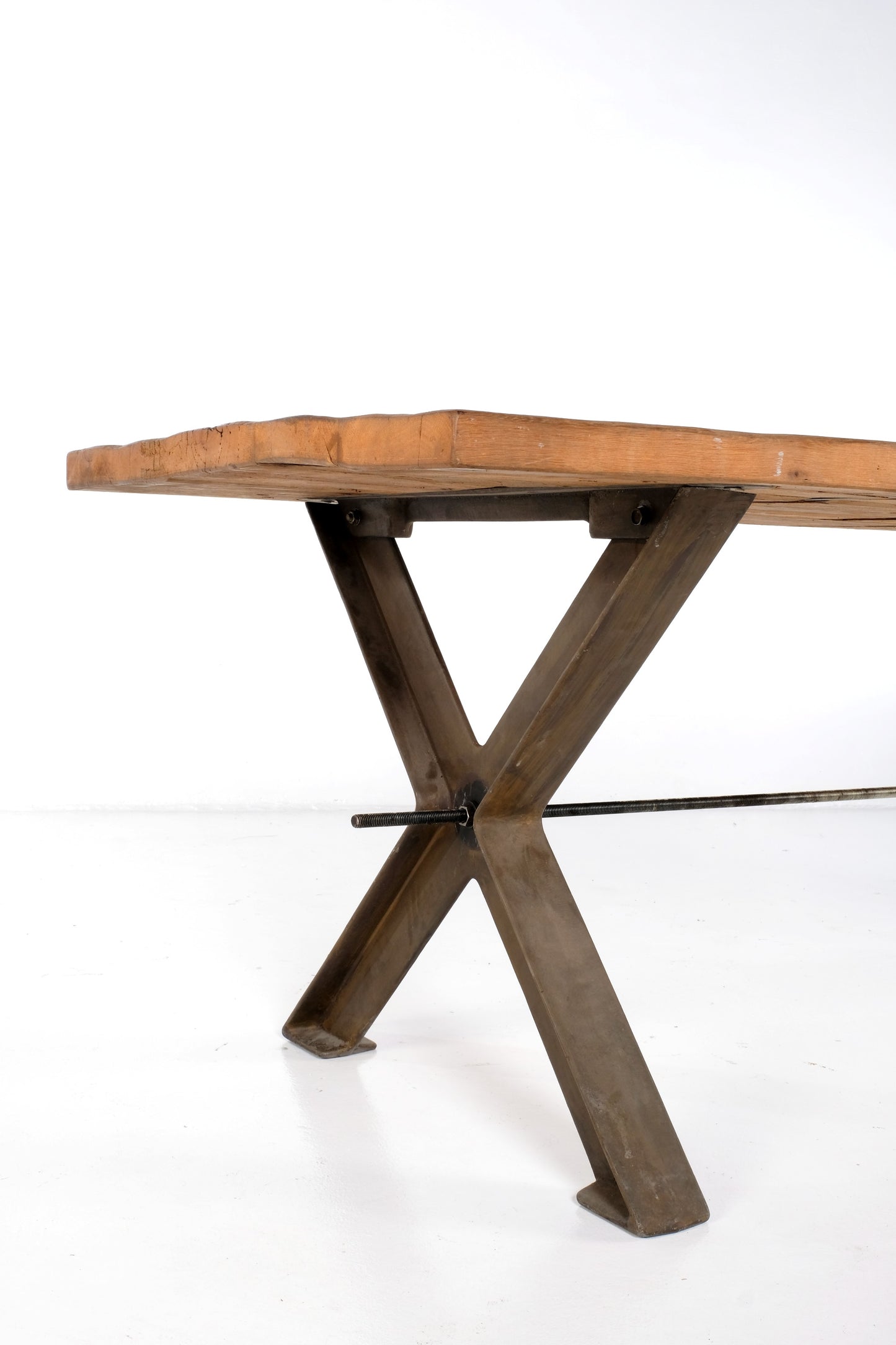 STEEL X BASE KITCHEN DINING TABLE
