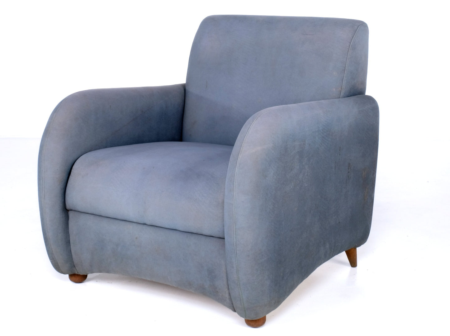 FABRIC LIGHT BLUE ARMCHAIR