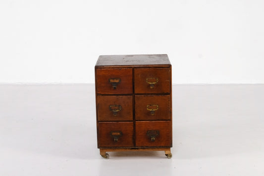 ANTIQUE FILING CABINET/SIDE DRAWERS