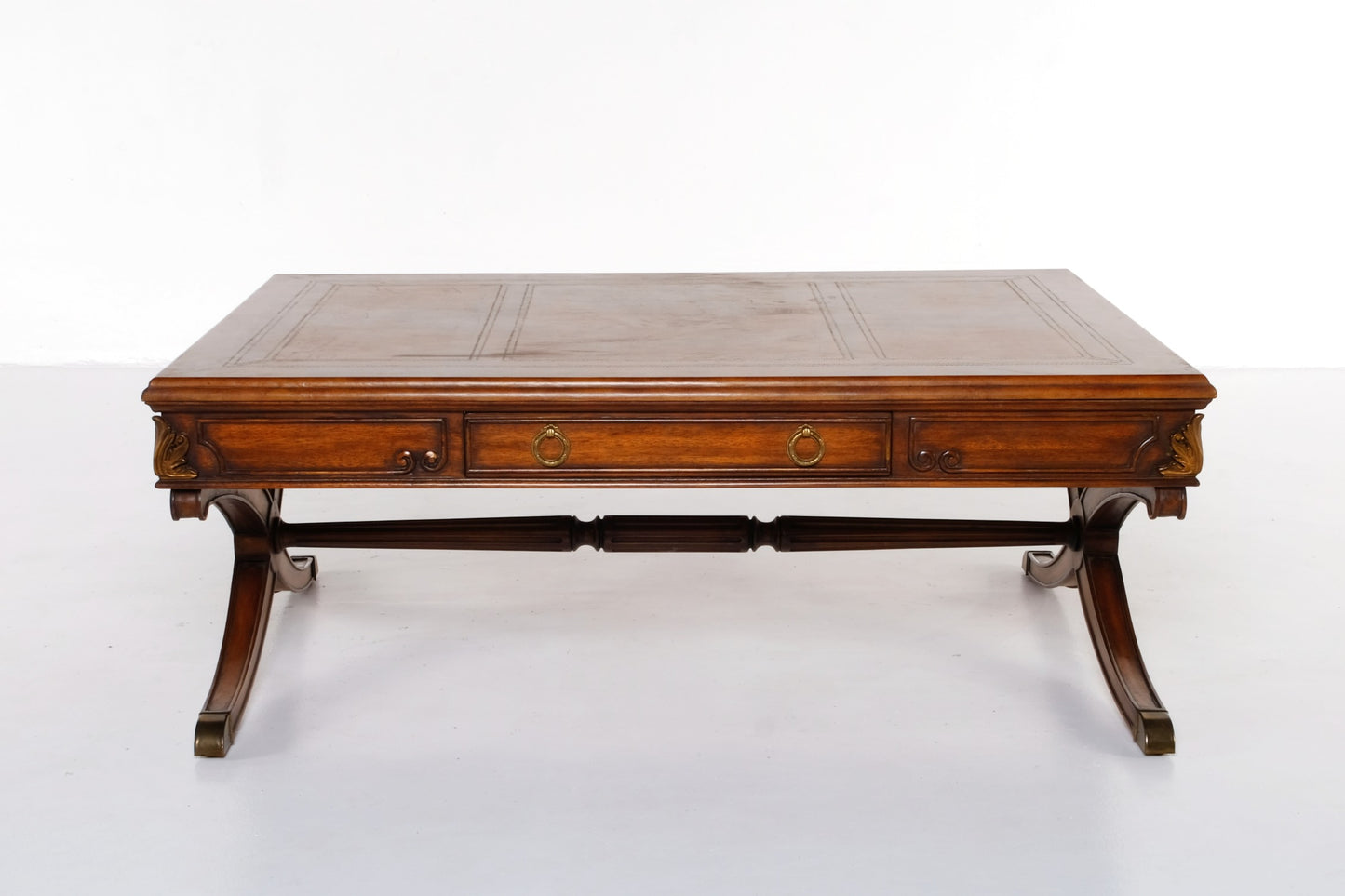 ITALIAN ARTDECO RECTANGLE COFFEE TABLE WITH DRAWERS