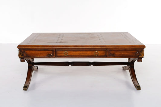 ITALIAN ARTDECO RECTANGLE COFFEE TABLE WITH DRAWERS