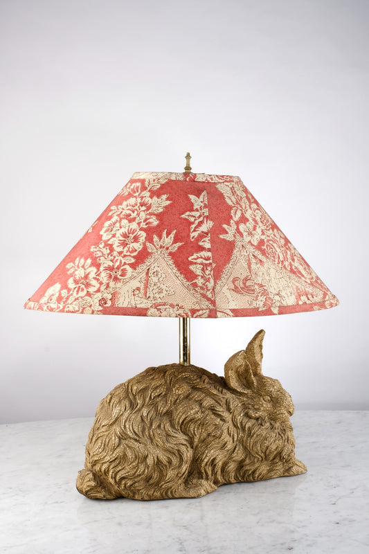 ART DECO HARE SCULPTURE TABLE LAMPSHADE