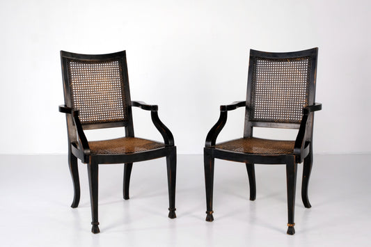 VINTAGE WOODEN OUTDOOR ARMCHAIRS