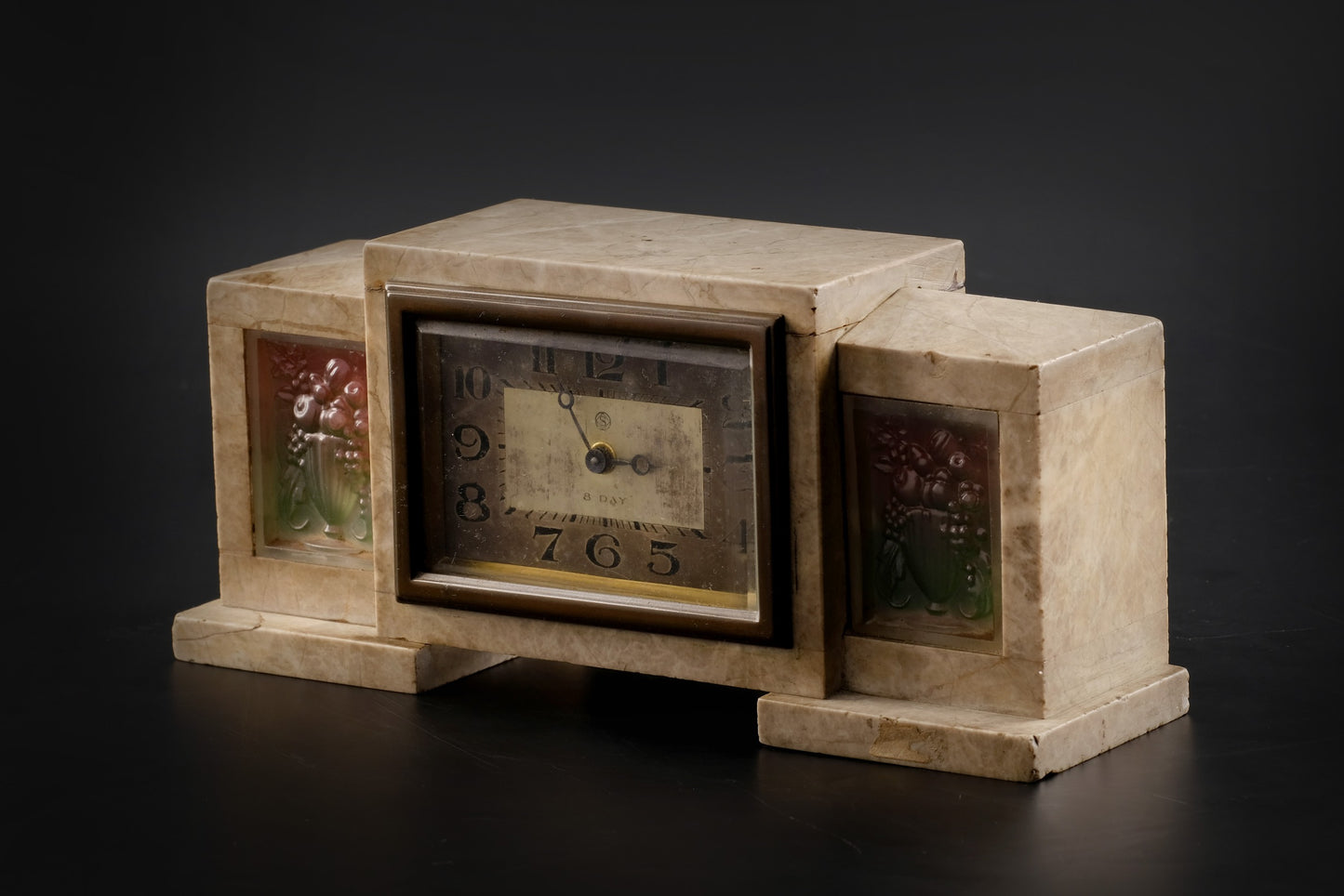 S - 8 Day stone clock