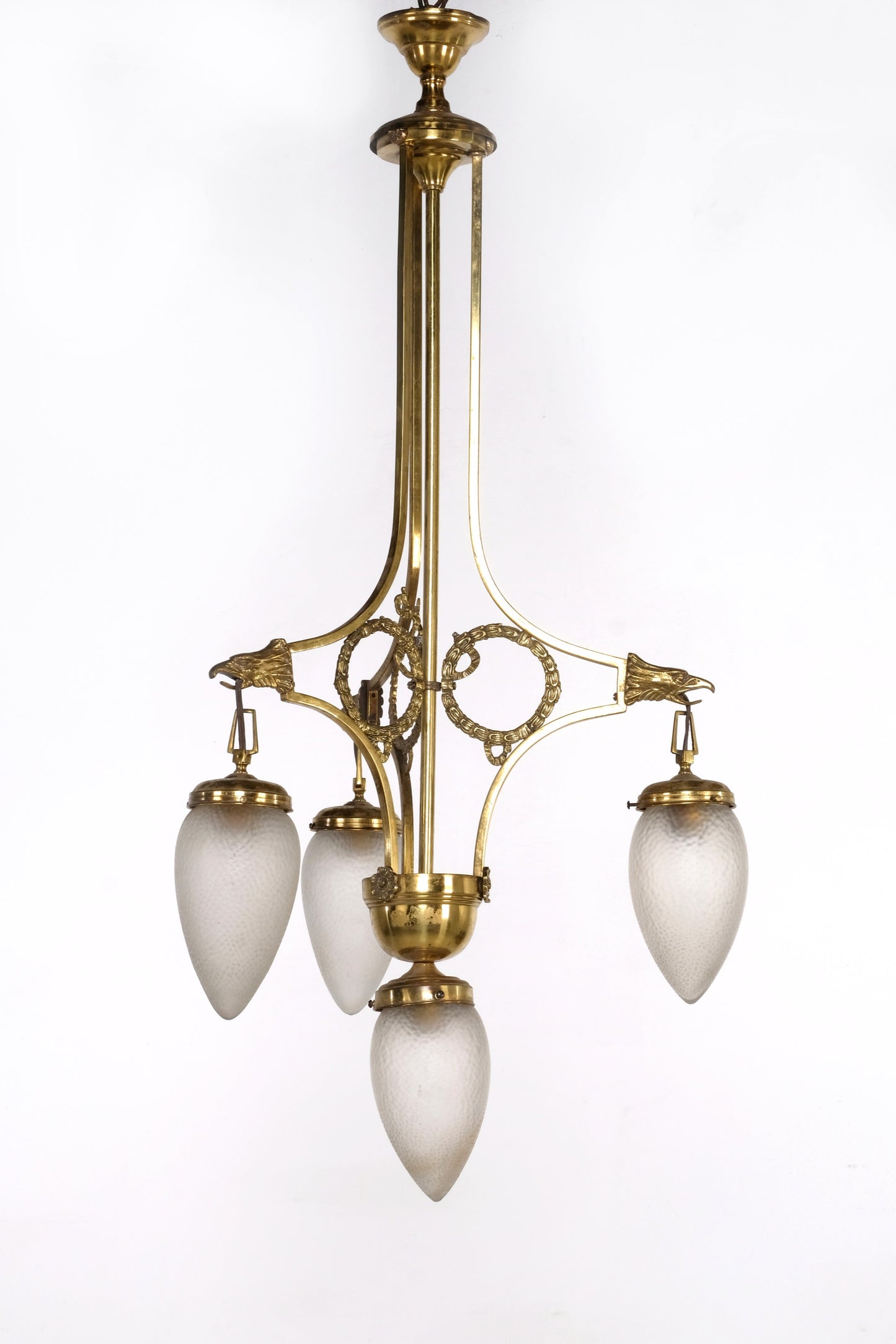 BRASS DOWN LIGHT CHANDELIER