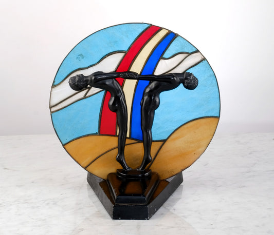 ART DECO MOSAIC TABLE LAMP