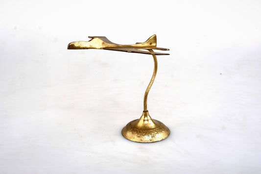 SUPERSONIC MILITARY BRASS MODEL PLANE DECORATIVE