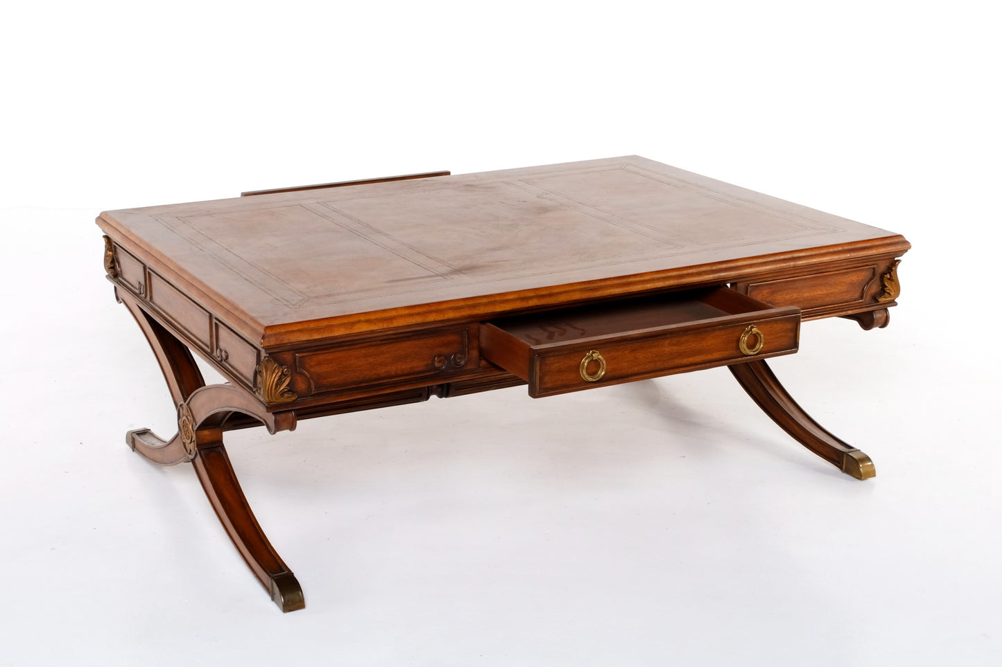 ITALIAN ARTDECO RECTANGLE COFFEE TABLE WITH DRAWERS