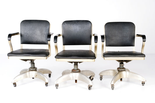 INDUSTRIAL OFFICE SWIVEL ARMCHAIRS BY: GOODFORM