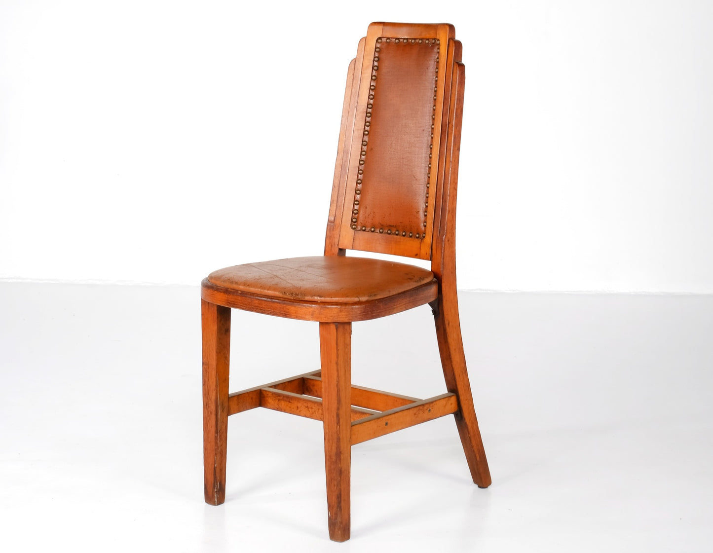 ART DECO RARE SET 10 EARLY THONET SKYSCRAPER CHAIRS