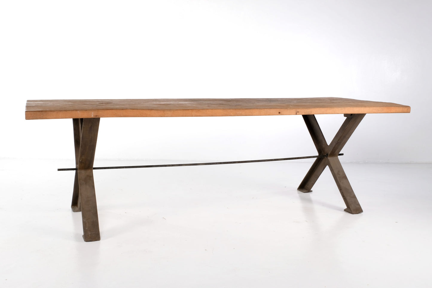 STEEL X BASE KITCHEN DINING TABLE