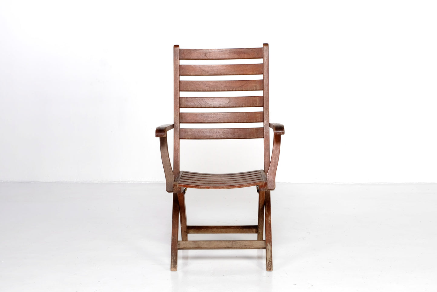 VINTAGE WOOD FOLDING ARMCHAIR BY: FELIX WOOD
