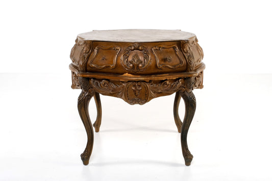 ANTIQUE VICTORIAN PARLOR TABLE WITH DRAWER