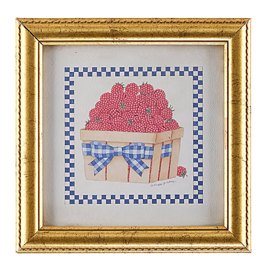 RED BERRIES IN BASKET