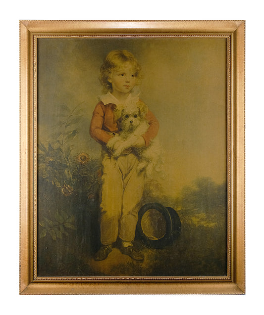 FRENCH BOY WITH DOG
