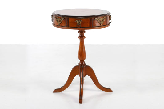 FRENCH ARTDECO DRUM TABLE WITH 4 DRAWERS